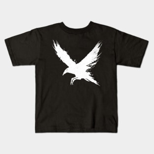 The Raven (White Version) Kids T-Shirt